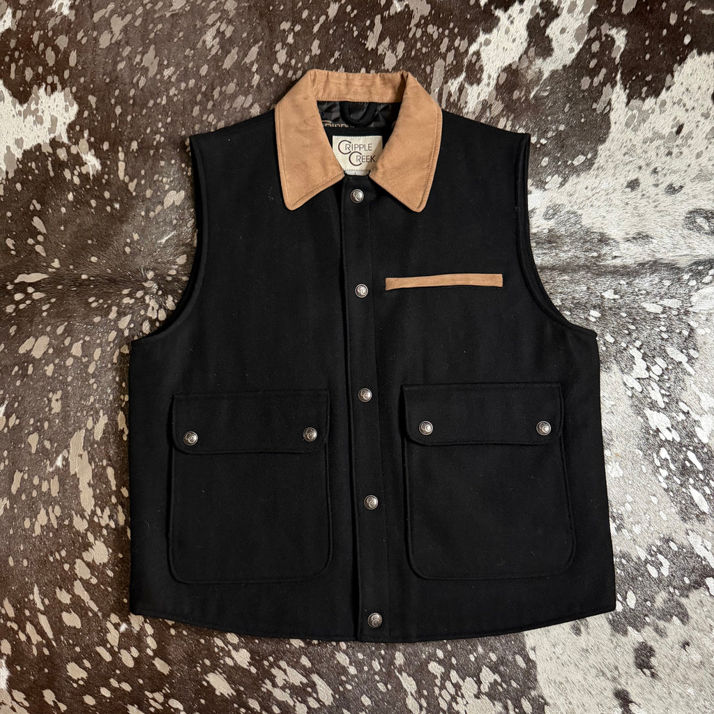 Large Vintage Cowboy Vest by Cripple Creek