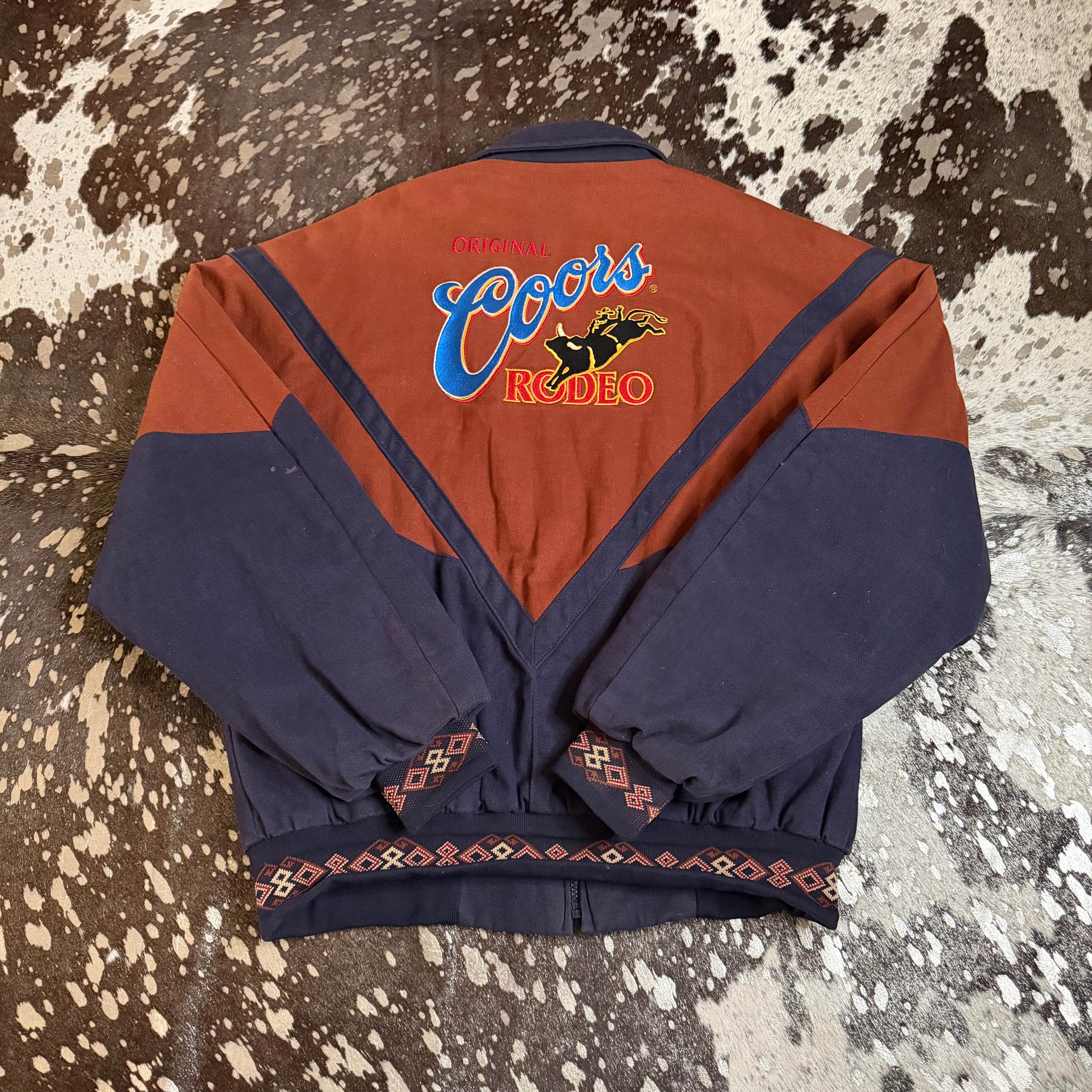 XLarge Vintage Coors Rodeo Aztec Jacket by Cripple Creek