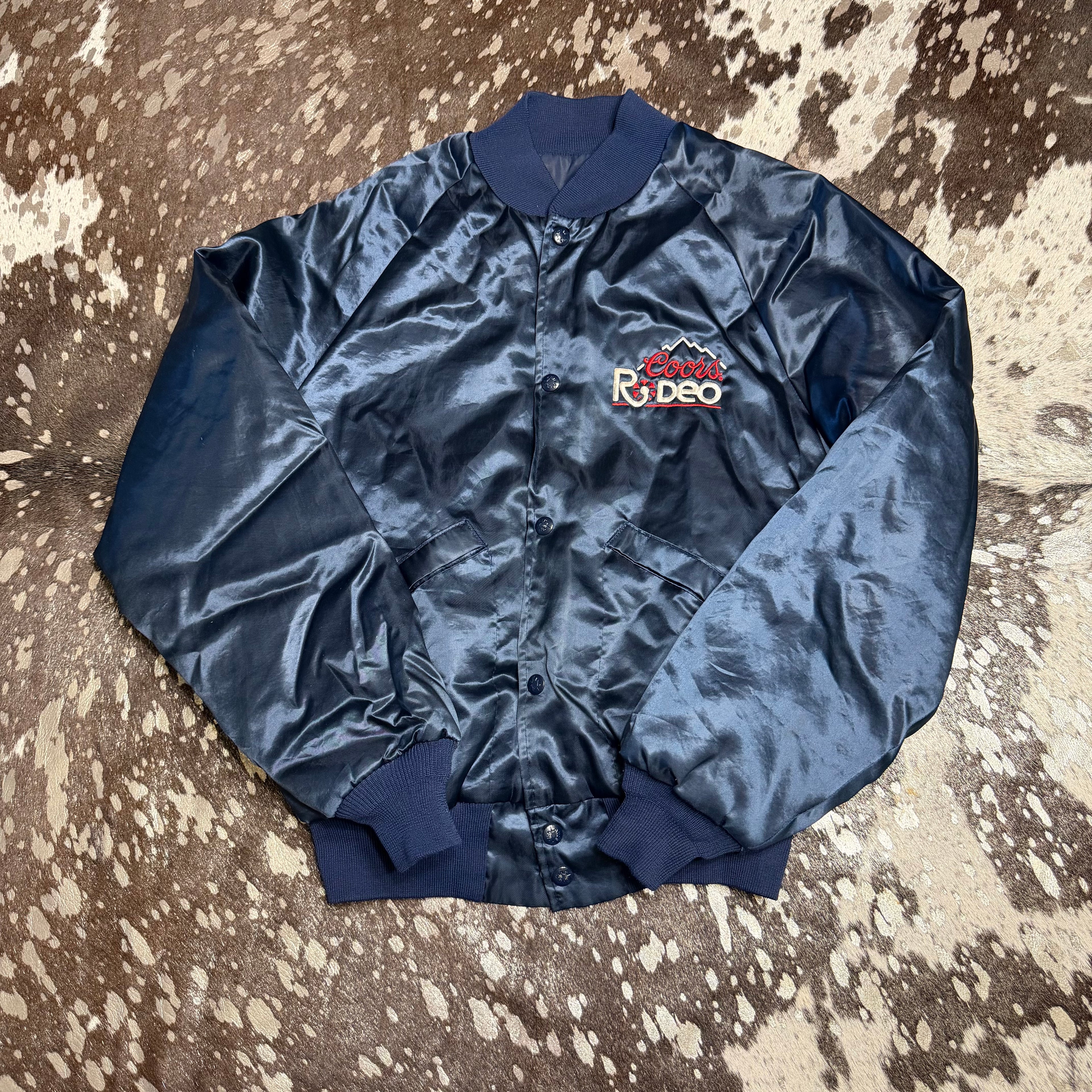 Small Vintage Coors Rodeo Satin Jacket