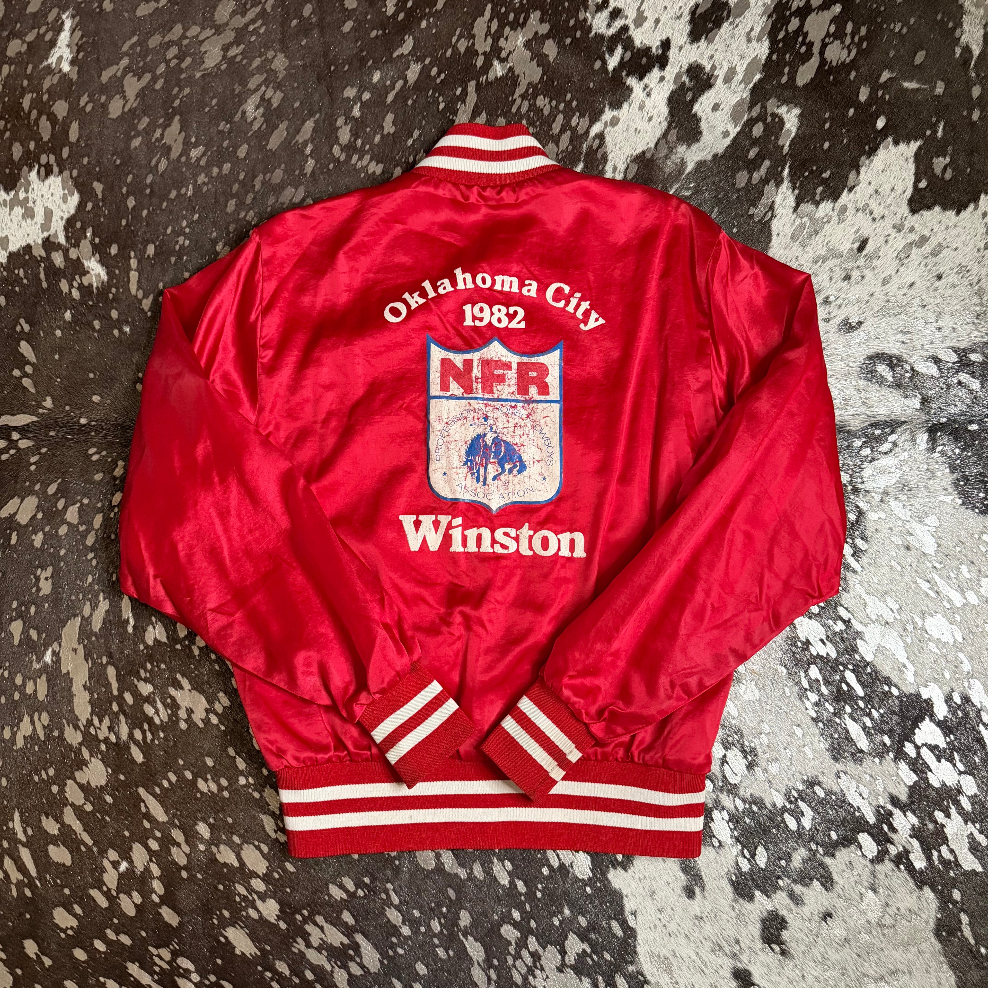 Medium Vintage 1982 NFR Satin Jacket