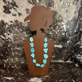 23" Faux Turquoise Nugget Necklace
