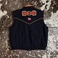 Large Vintage 2005 NFR Gold Coast Wool & Leather Vest