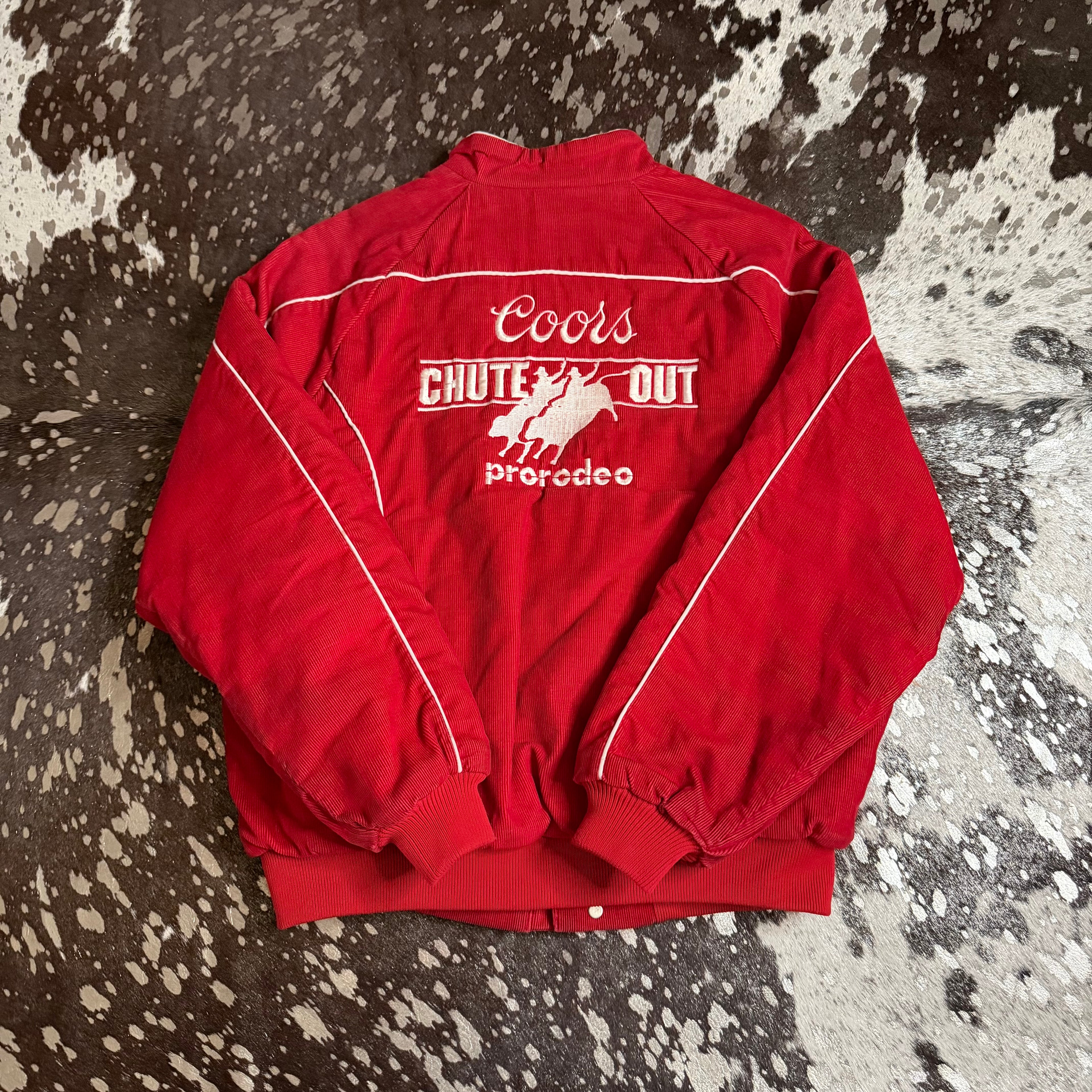 Medium Vintage Coors Chute Out Pro Rodeo Corduroy Jacket