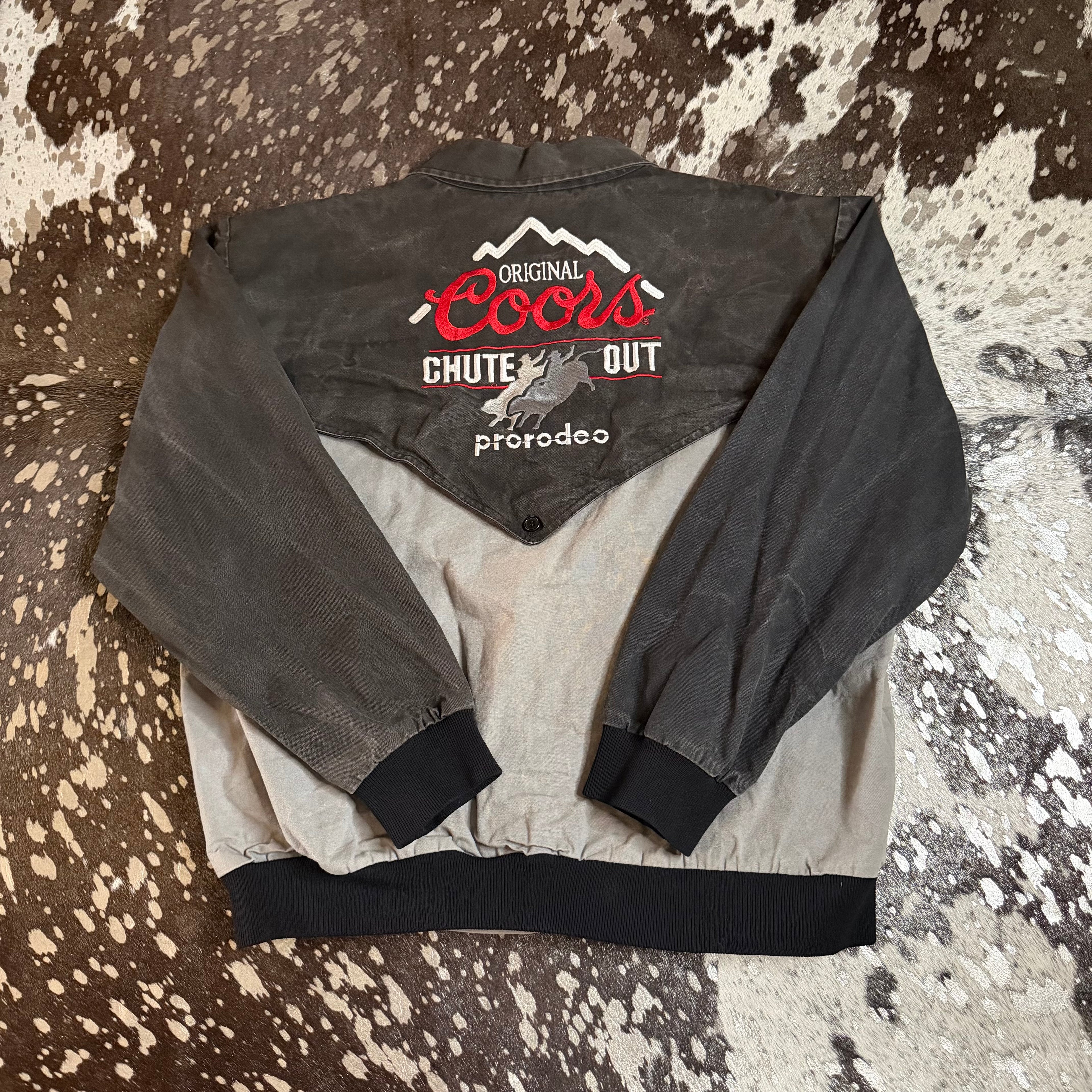 XLarge Vintage Coors Chute Out Pro Rodeo Canvas Jacket