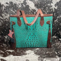American Darling Embossed Leather Tote