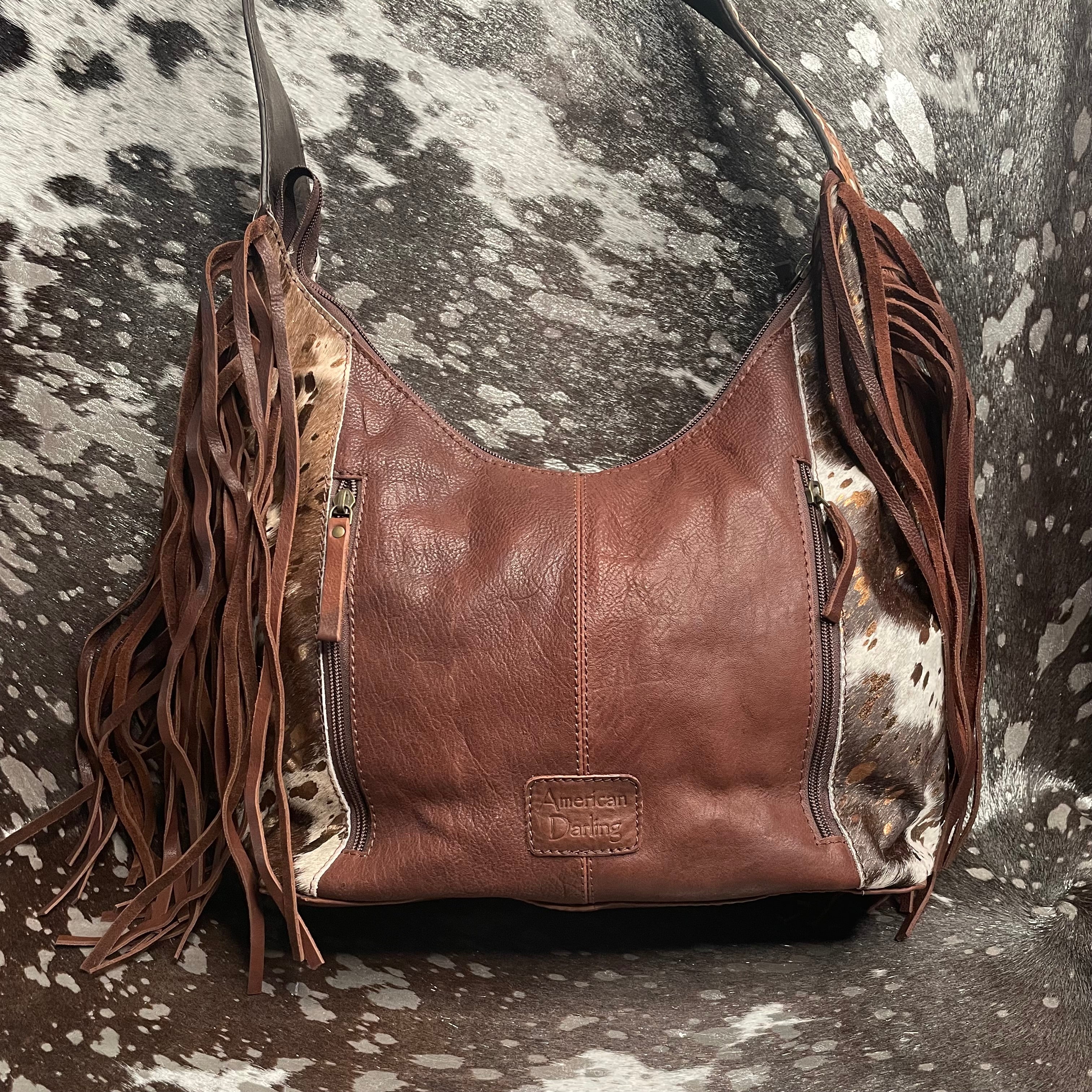 American Darling Hair on Hide Hobo Bag