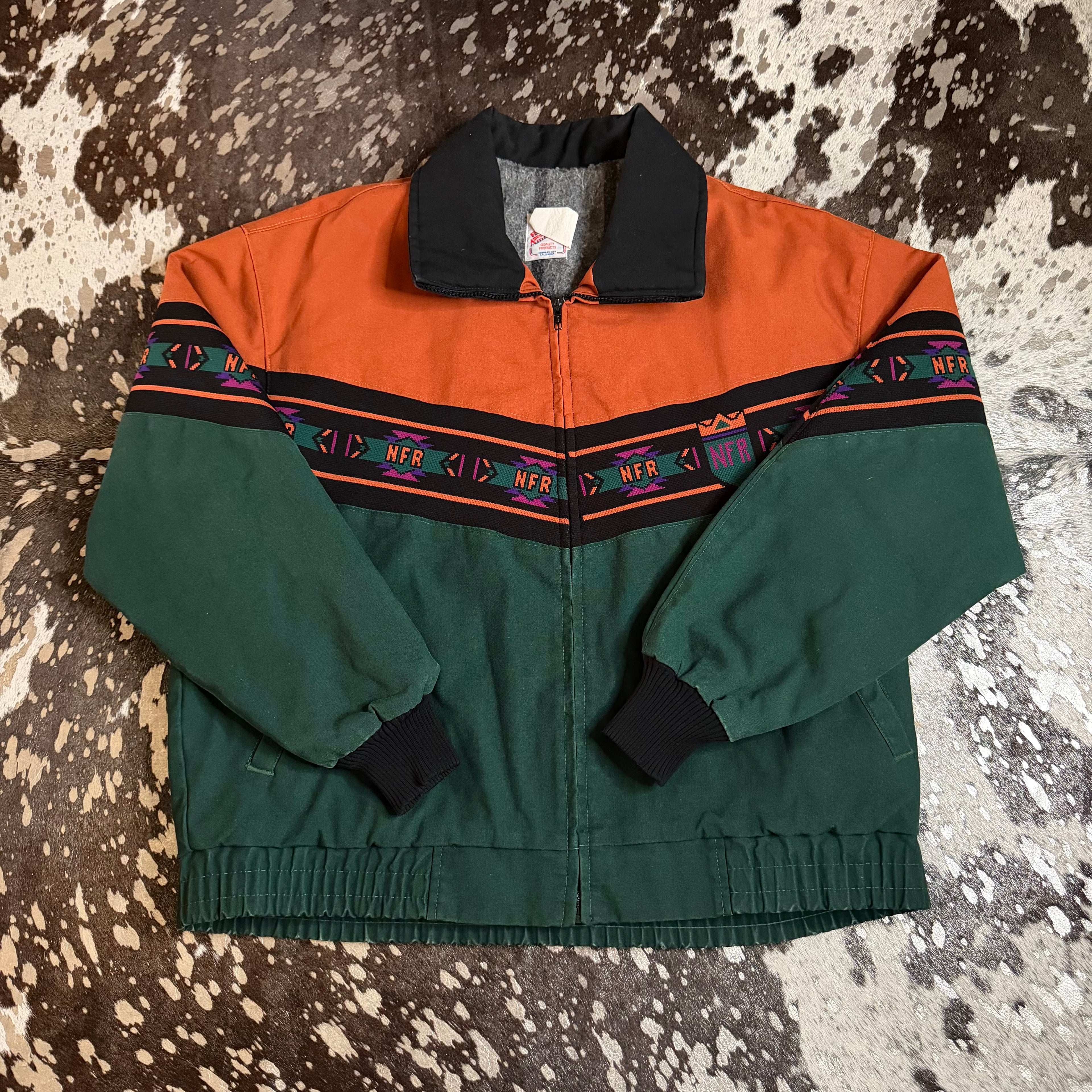 XLarge Vintage 90s NFR Canvas Aztec Jacket