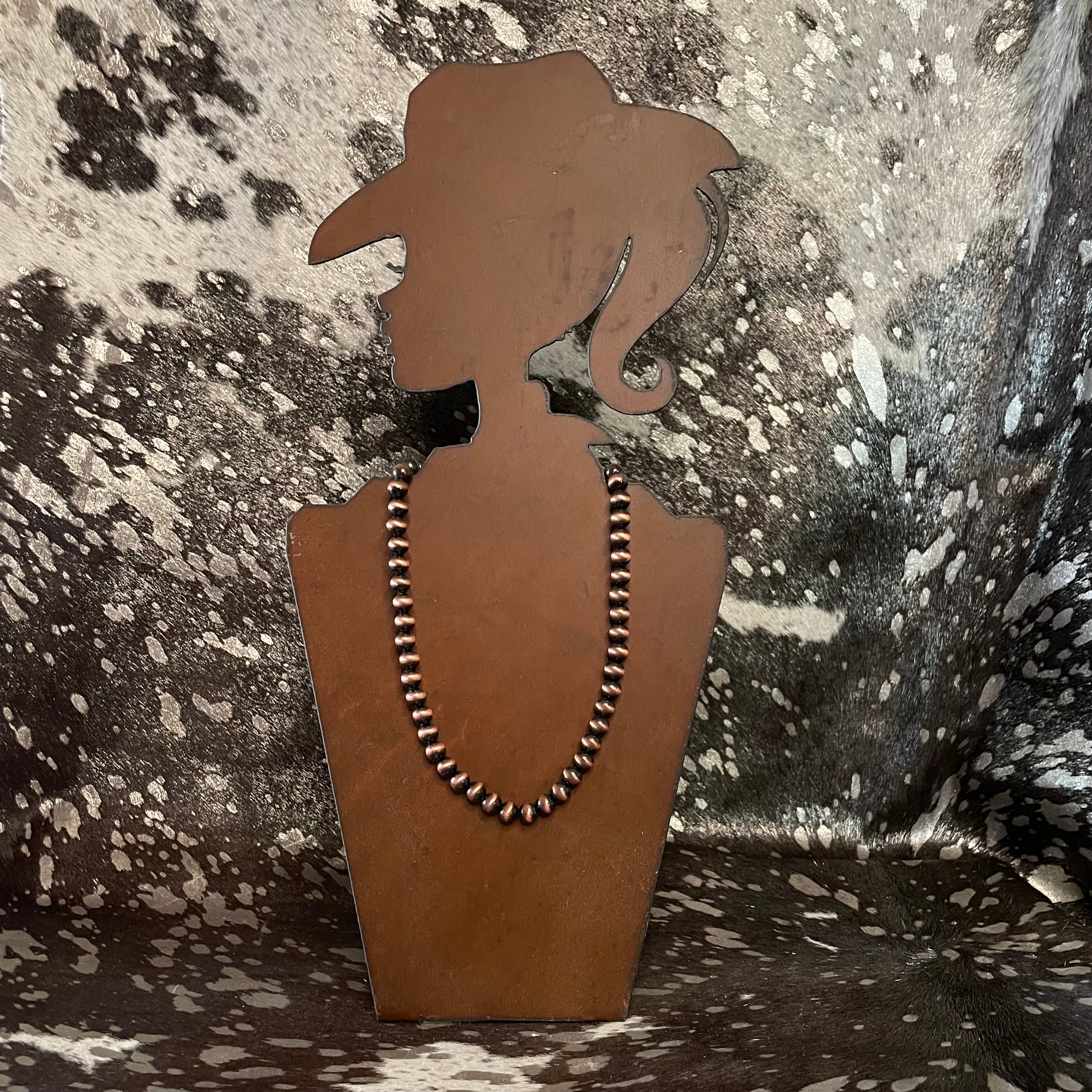 Copper-Tone Navajo Pearl Bead Necklace