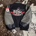 Large Vintage 2000 Wool & Leather NFR Official Contestant Jacket