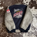 Large Vintage 2005 Wool & Leather NFR Official Contestant Jacket